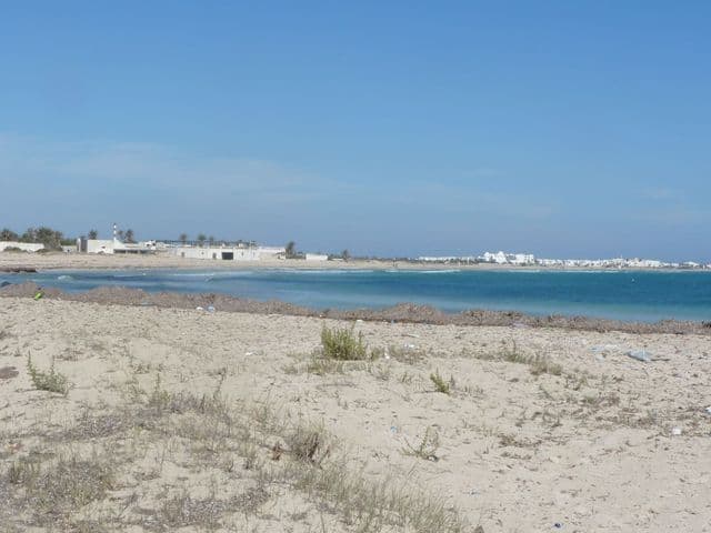 Bord de mer à Djerba, sable clair et eau calme