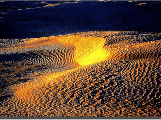 Paysage désertique du Sahara